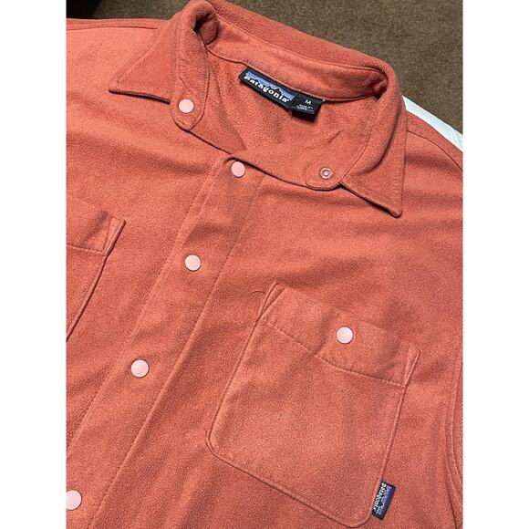 Patagonia 90s Orange Snap-T Shirt size Medium - Picture 4 of 13